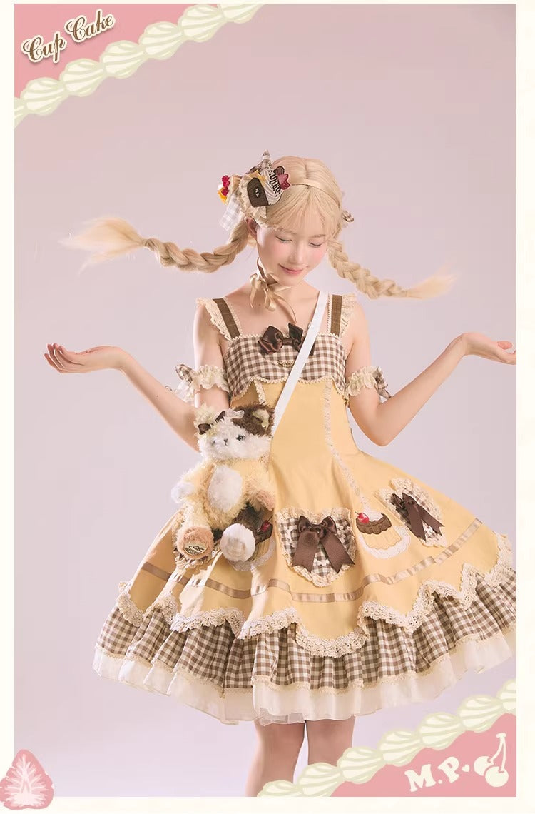 【受注予約~1/26】CupCakes ジャンパースカート【花与珍珠匣】