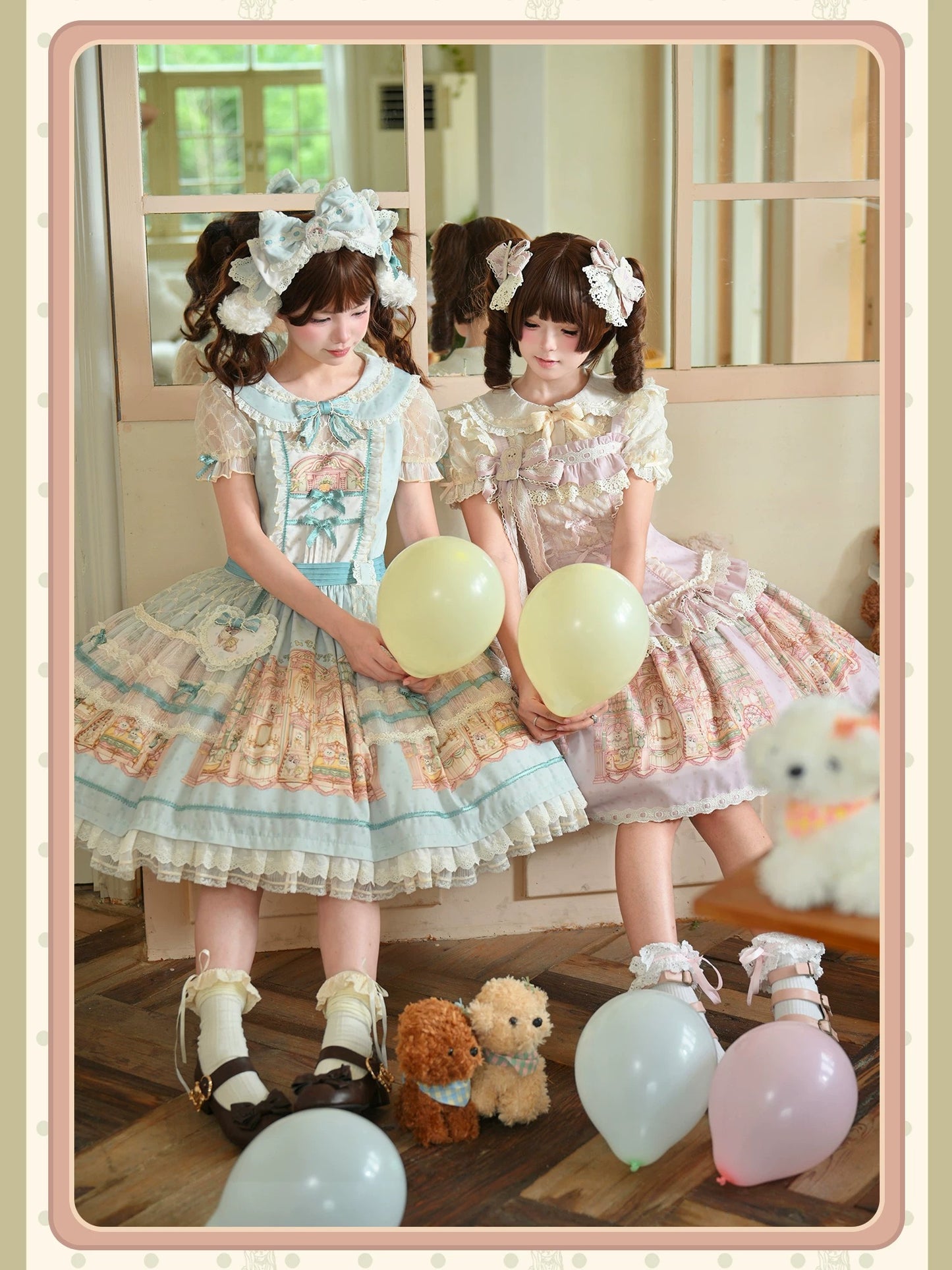 【受注予約~9/6】Fluffy Cat Castle ワンピース・ジャンパースカート【Alice Girl】