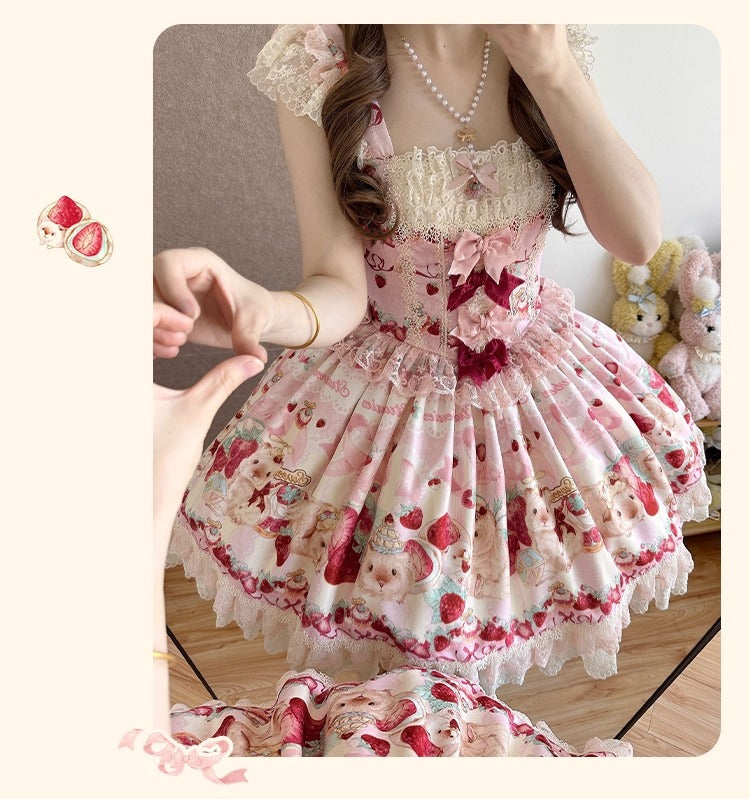 【受注予約~10/14】モルモットベリー ジャンパースカートセット【櫻姫】