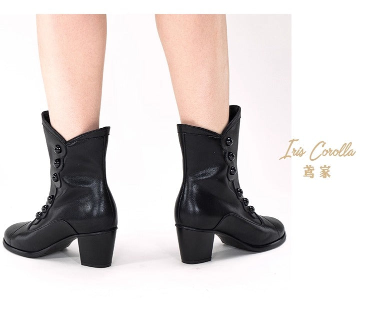 【受注予約~9/17】Victory ボタンブーツ(ショート)【Iris Corolla】