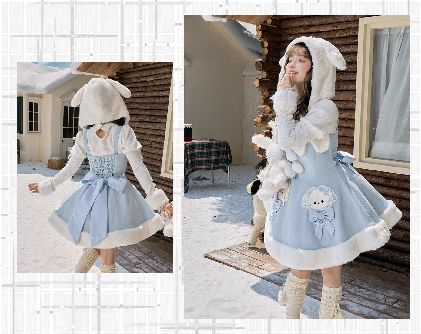 【受注予約~10/20】Champs Messenger ジャンパースカート・インナートップス【LizBird】