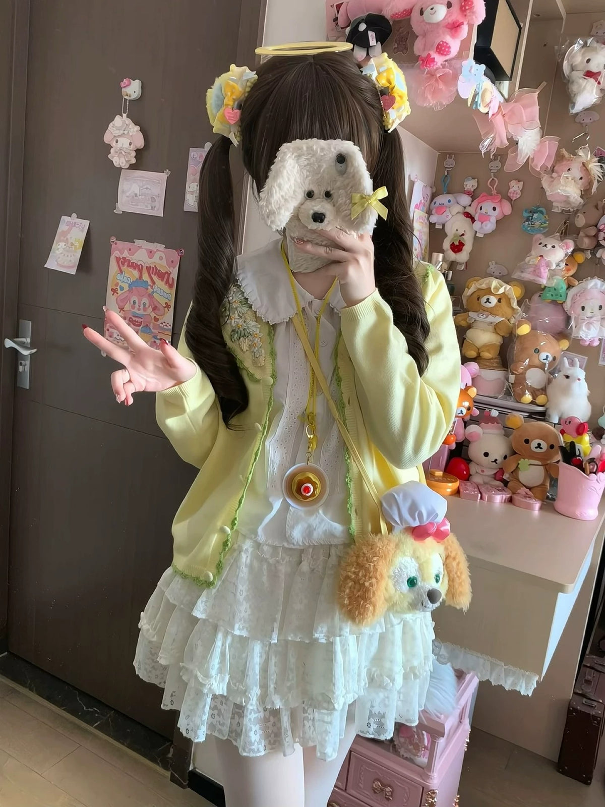 Ice Strawberry カーディガン【Deer Isle】