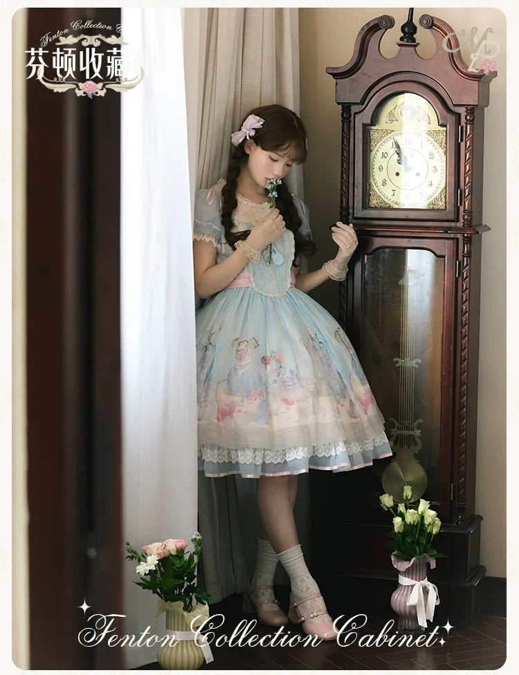【受注予約~4/29】Fenton Curio Cabinet ワンピース・ジャンパースカート・エプロン【花与珍珠匣】