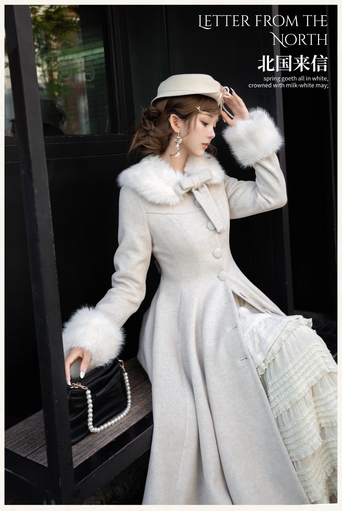 【受注予約~11/10】North Letter コート【Snow】