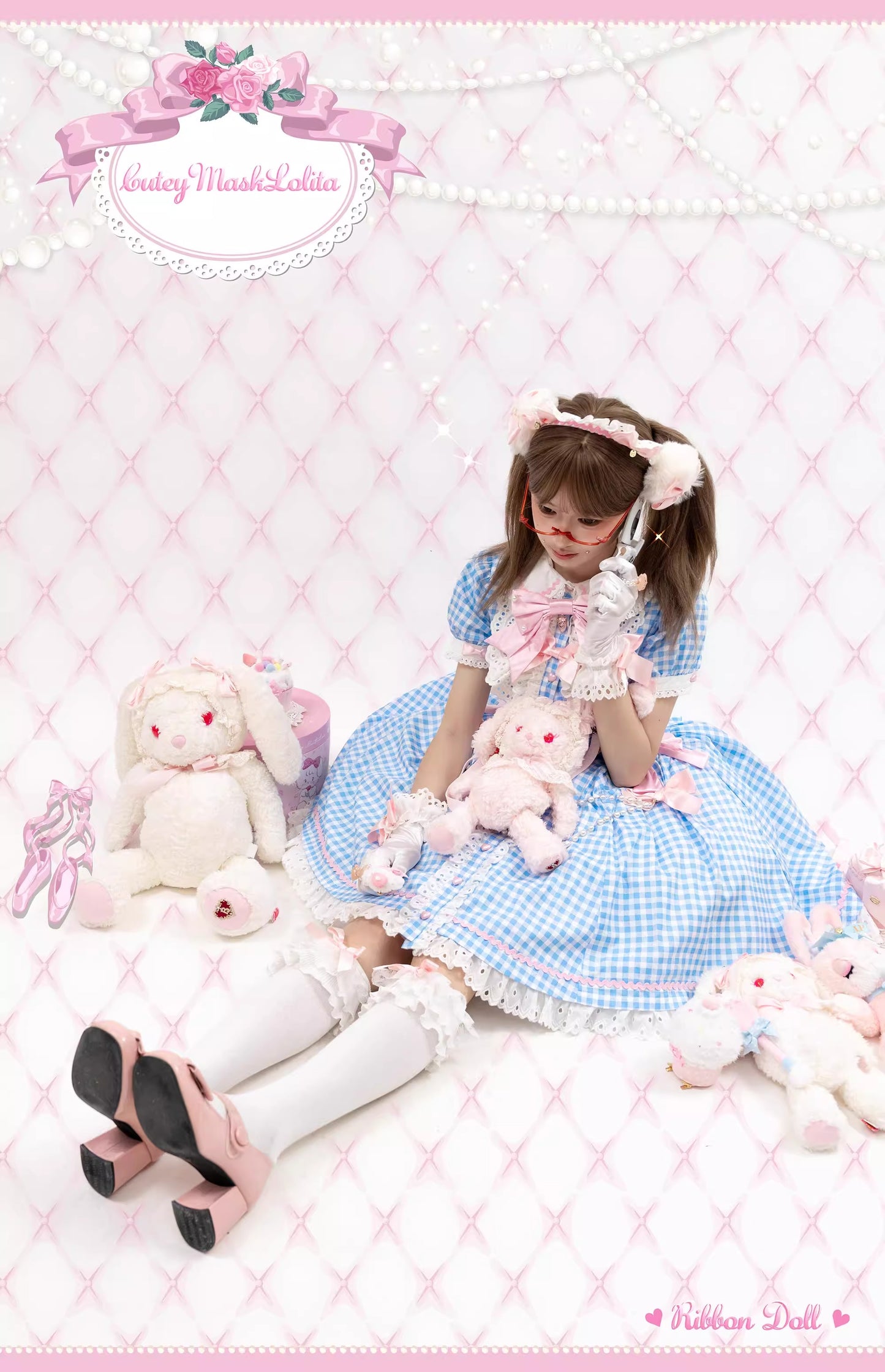 【受注予約~11/20】Ribbondoll ワンピース【Cutey Mask】