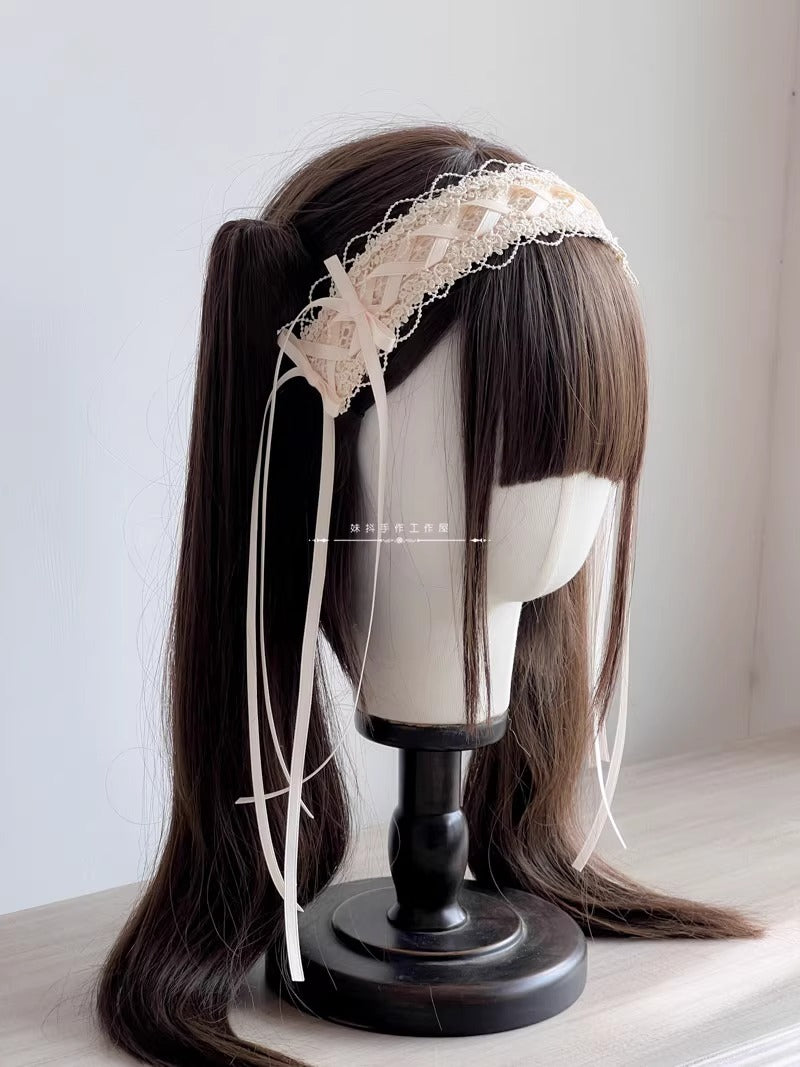 リボンテールヘッドドレス【妹抖手作工作屋】