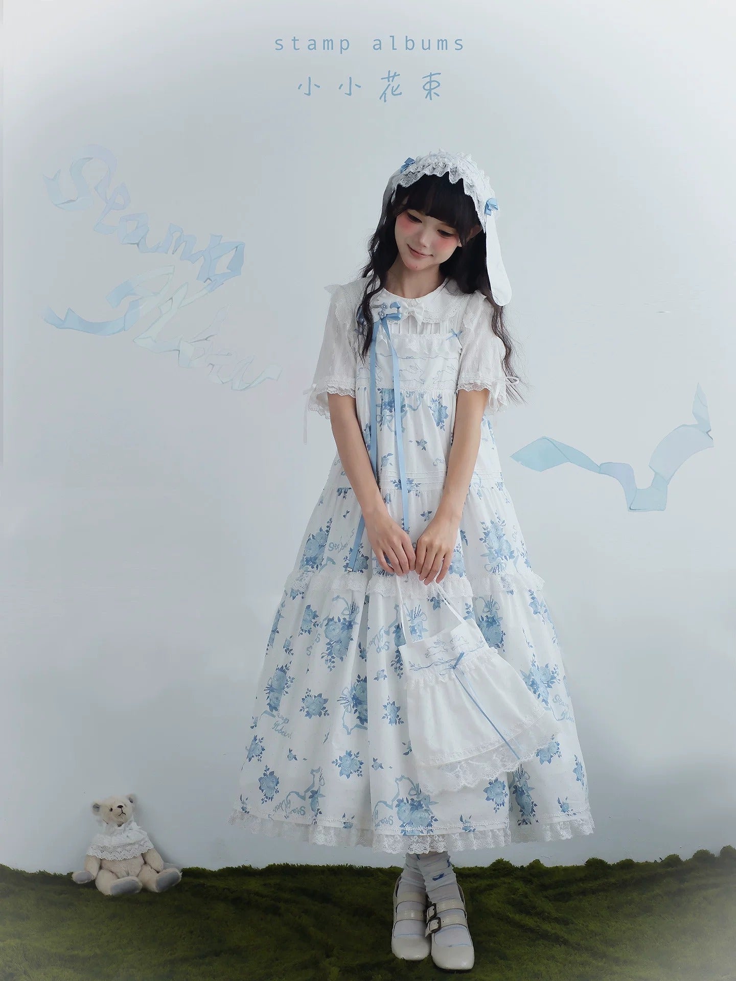 【受注予約~7/2】Petit Bouquet ワンピース・ジャンパースカート【Stamp Albums】