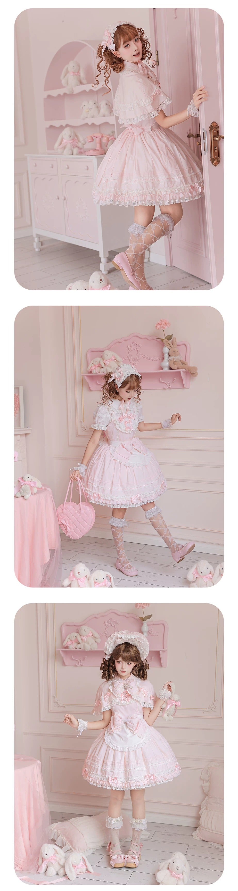 【受注予約~10/13】Pearl Doll ジャンパースカート・ワンピース【Sheep Puff】