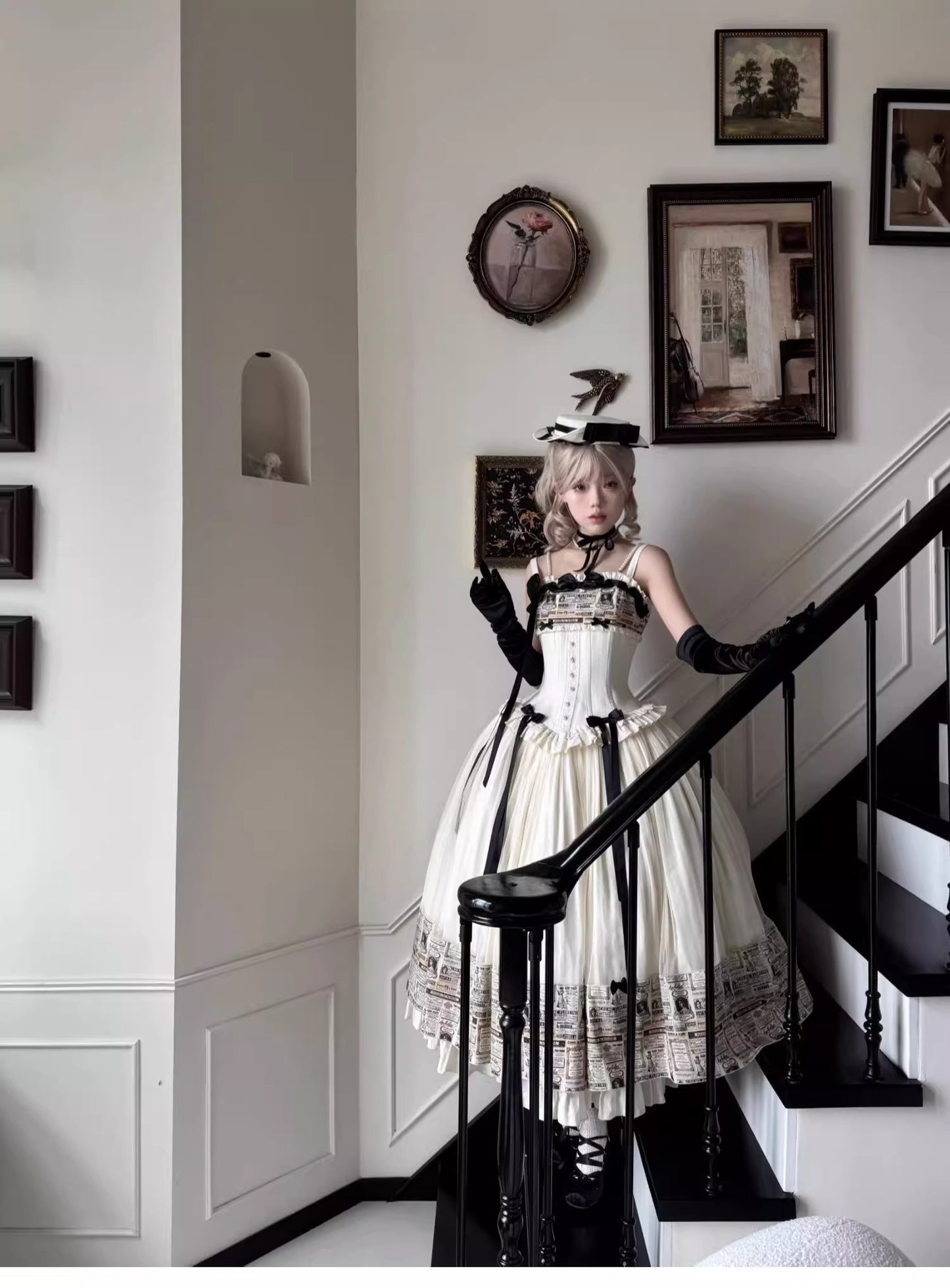 Letters from London ジャンパースカート【小欣】