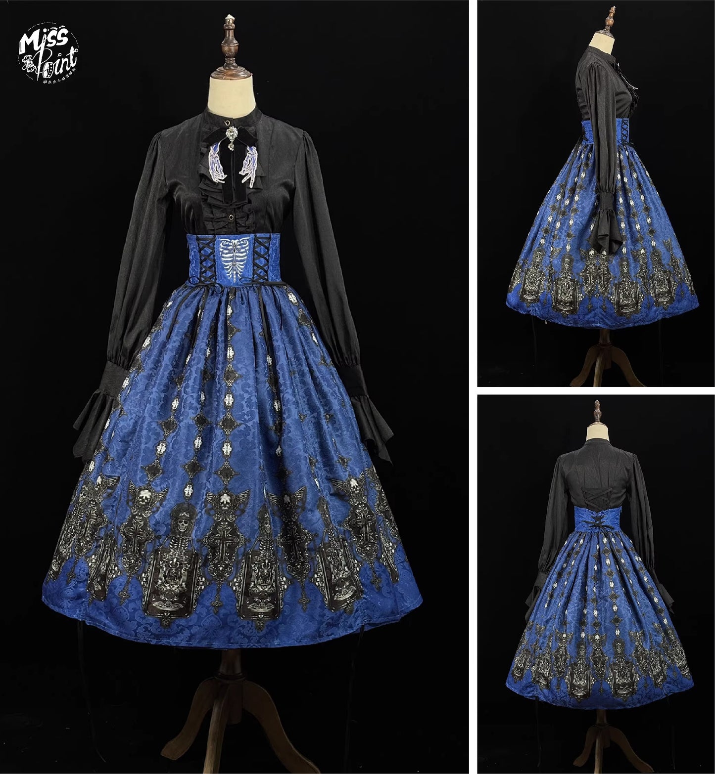 【受注予約~2/24】Returning on a Moonlit Night スカート【Miss Point】