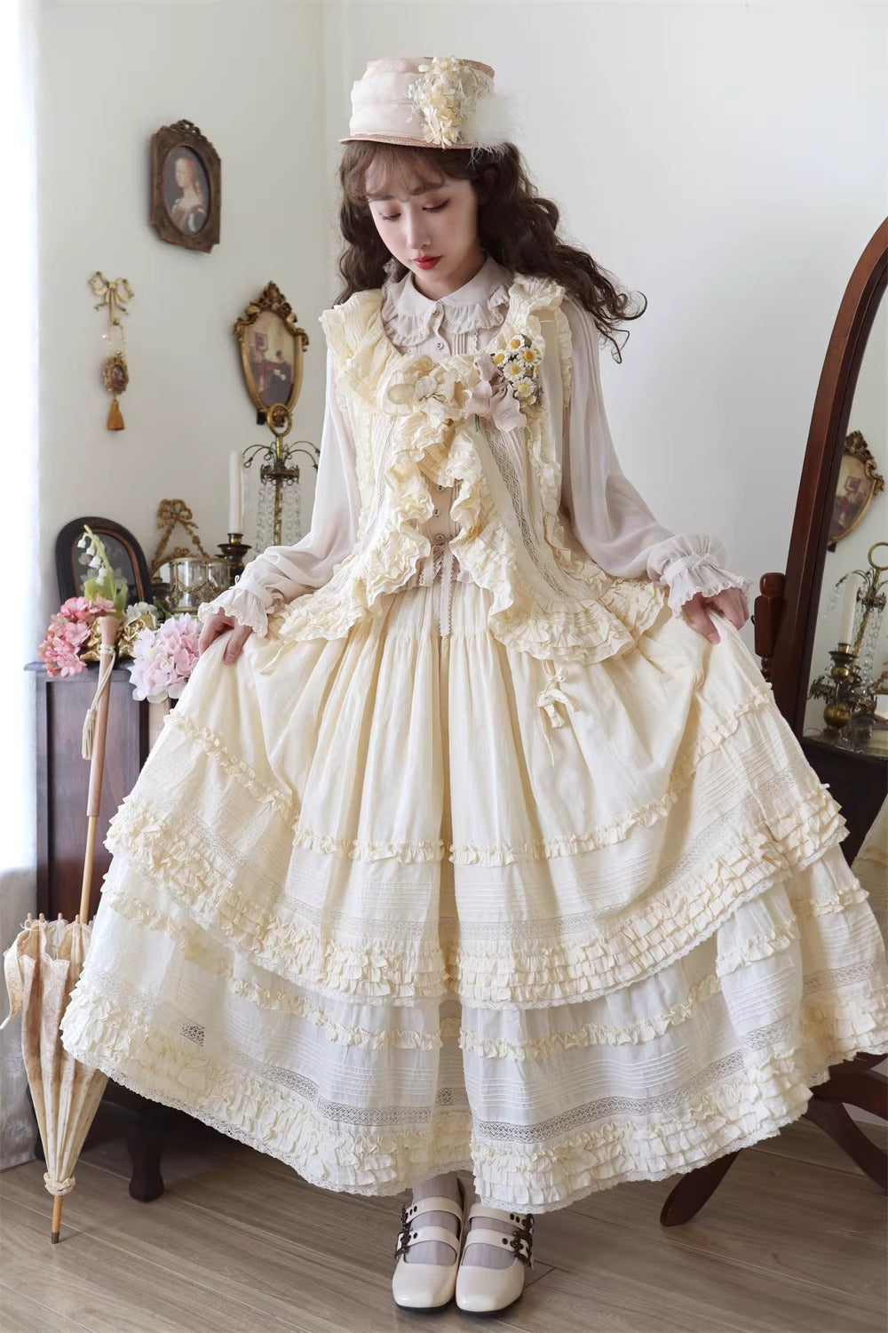 【受注予約~3/18】Rothenburg Bear 4.0 ブラウス・インナースカート【MONO GIRL】