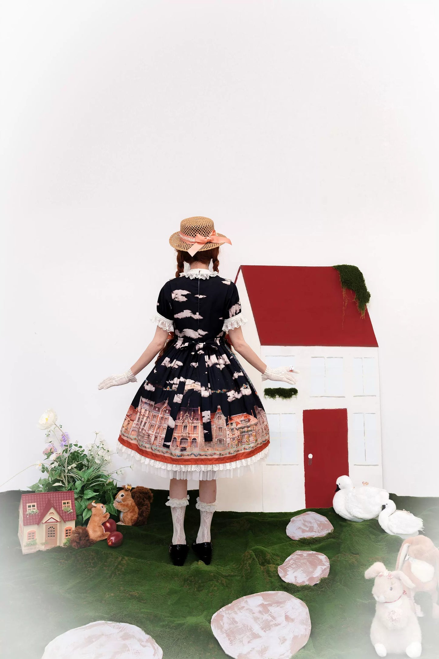 【受注予約~5/6】Dewans Garden Town ワンピース・ジャンパースカート【Cutey Mask】