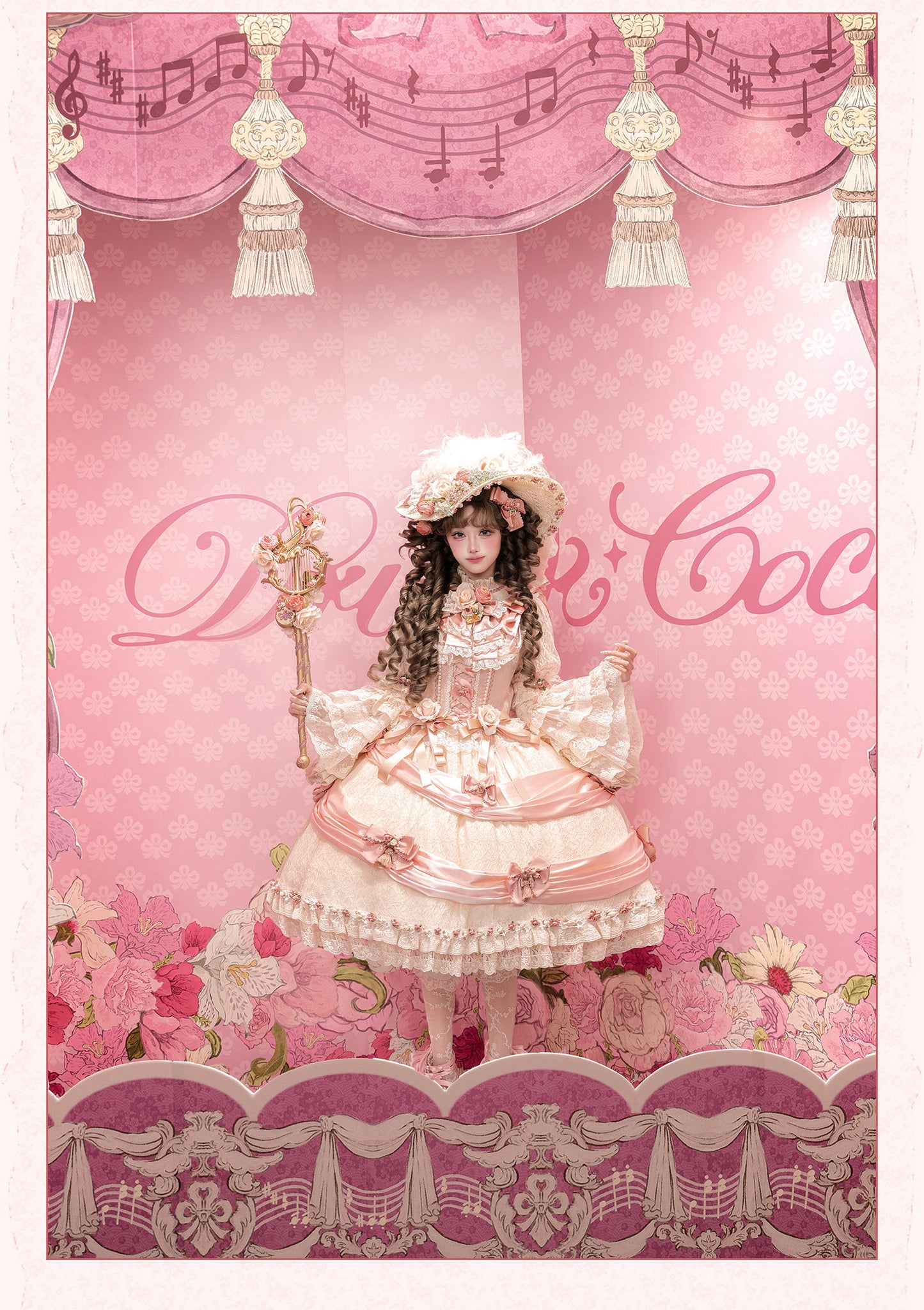 【受注予約~2/18】花のロンド ハット【Drunk Coco】