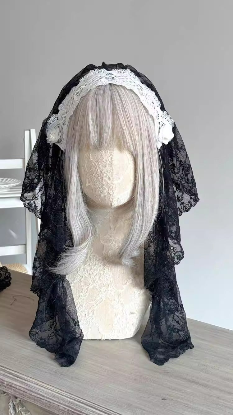 サイドロングヴェールヘッドドレス【妹抖手作工作屋】