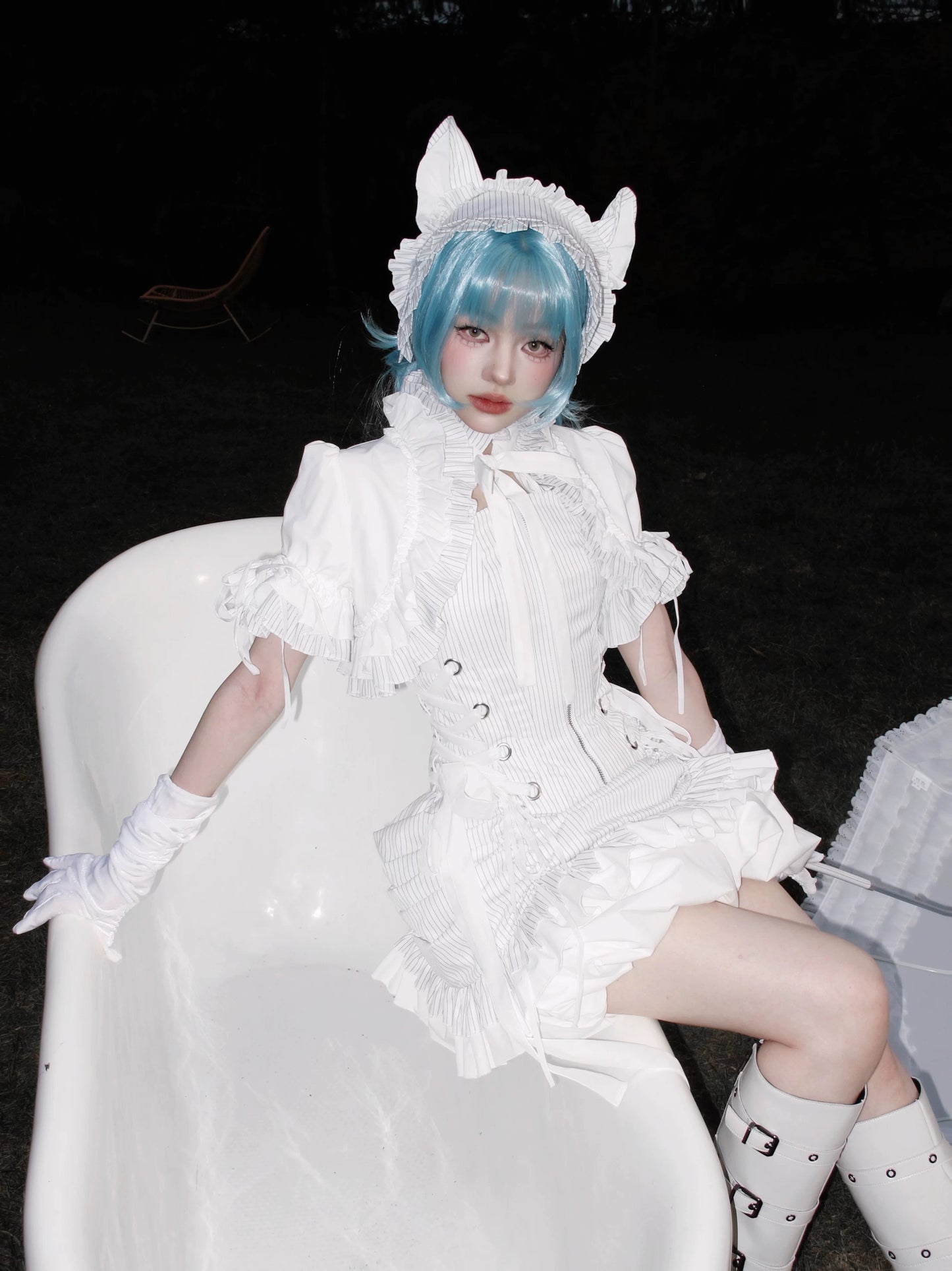 【受注予約~8/6】WEDNESDAY コルセットトップス・ショートボレロ・ショートパンツ【CATCOCOON】