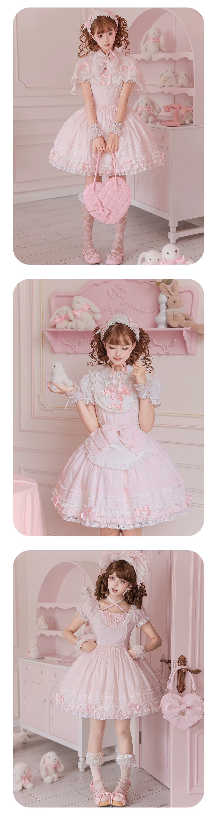【受注予約~10/13】Pearl Doll ジャンパースカート・ワンピース【Sheep Puff】