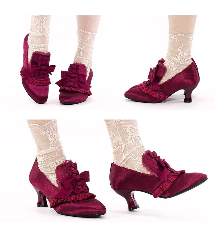 Marie Antoinette リボンヒールシューズ【Iris Corolla】 – Epetice