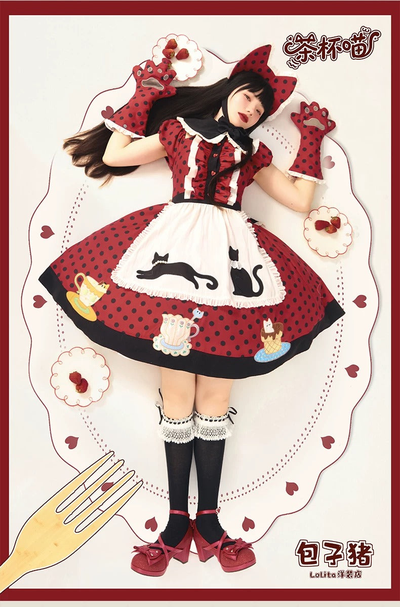 【受注予約~8/18】Teacup Kitty ワンピース・フルセット【包子猪】