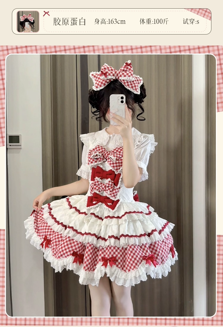 【受注予約~9/15】Sweetie Pie ジャンパースカート・カチューシャセット【櫻姫】