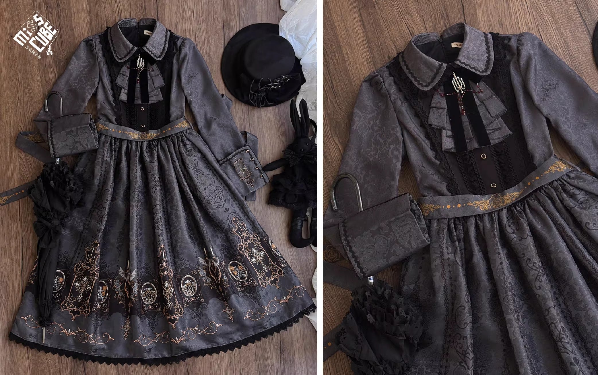 最終値下 ルネ ミンクスライダー ステッチ ワンピース 34 ライトグレー 最終値下 ルネ ミンクスライダー ステッチ ワンピース 34 ライトグレー