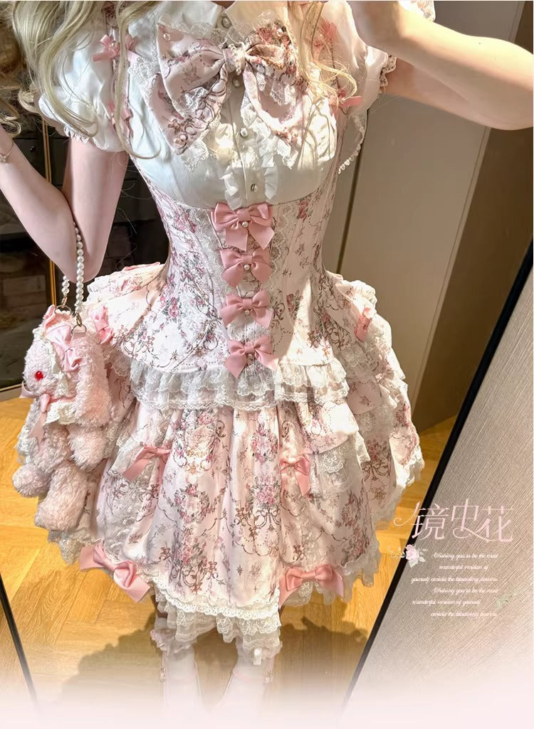 【受注予約~1/7】鏡中花 セットアップ【Dream Lolita】