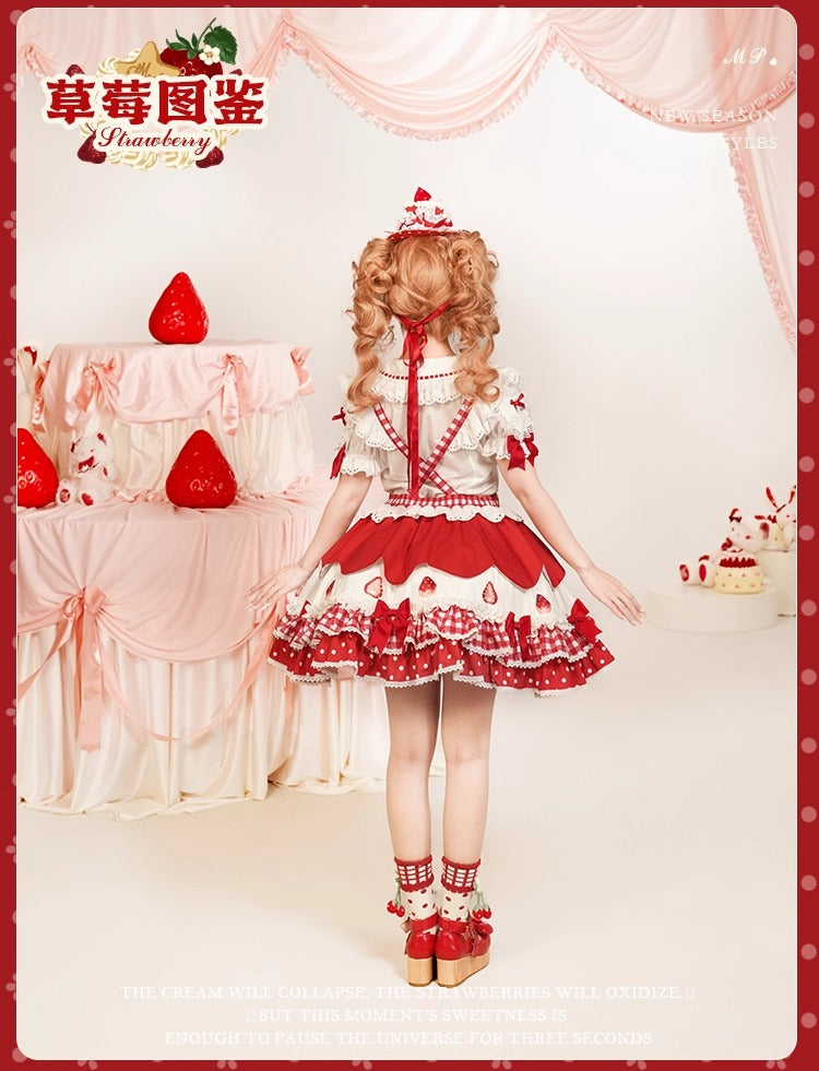 【受注予約~11/18】Strawberry Cake Illustration ブラウス【花与珍珠匣】