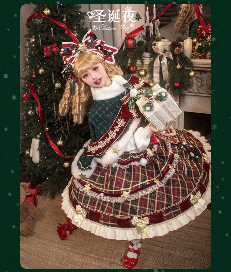 【受注予約~10/28】Christmas Eve ワンピース・ジャンパースカート【花与珍珠匣】