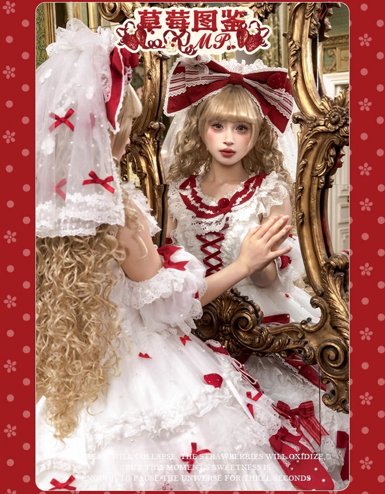 【受注予約~11/18】Strawberry Cake Illustration ワンピース(タイプ1)【花与珍珠匣】