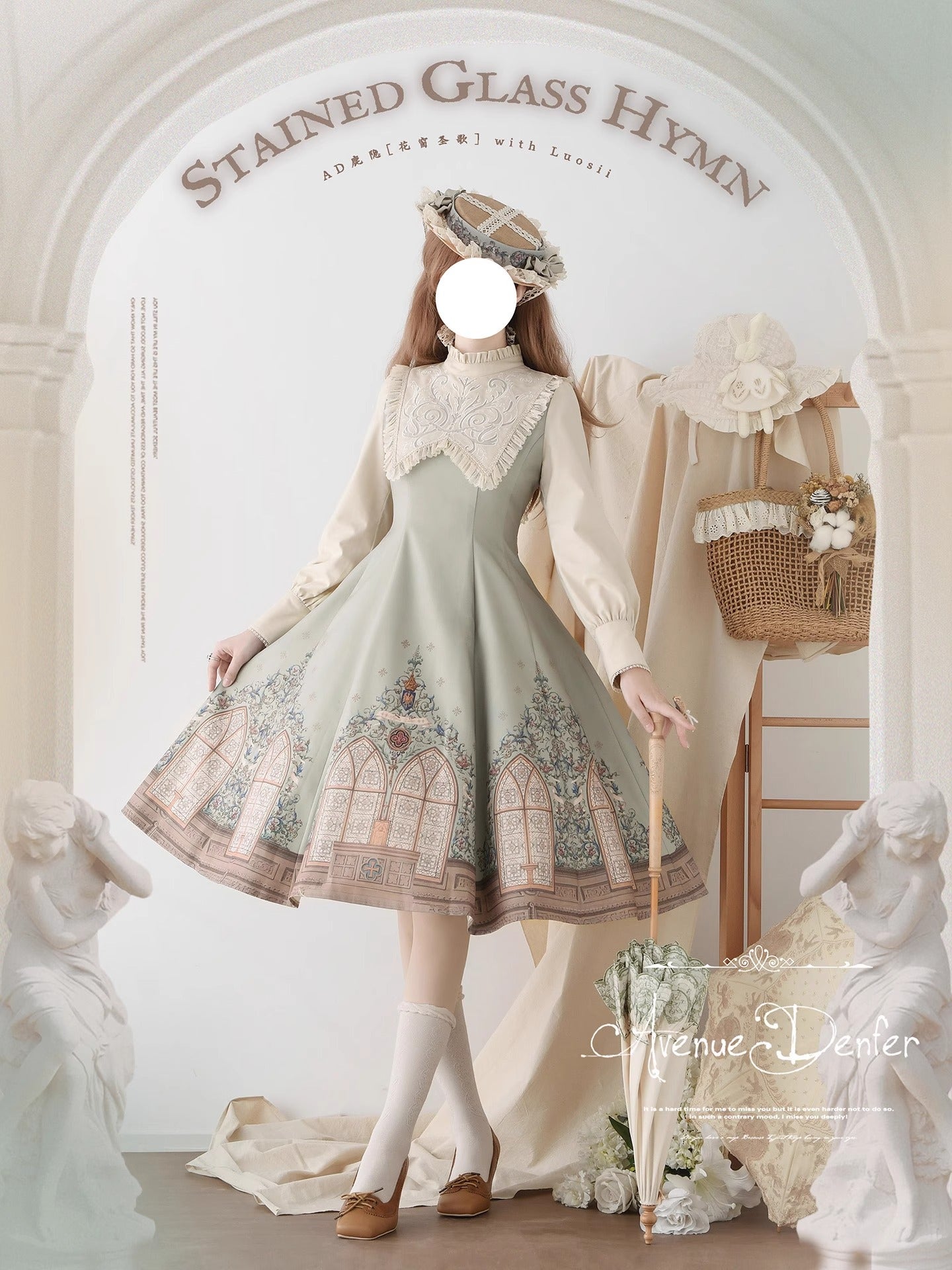 【受注予約~12/10】花窓賛歌 ワンピース【Avenue d'Enfer】