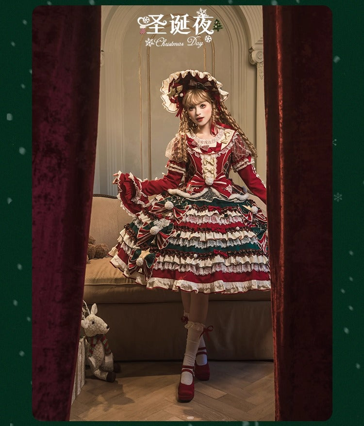 【受注予約~10/28】Christmas Eve ワンピース・ジャンパースカート【花与珍珠匣】