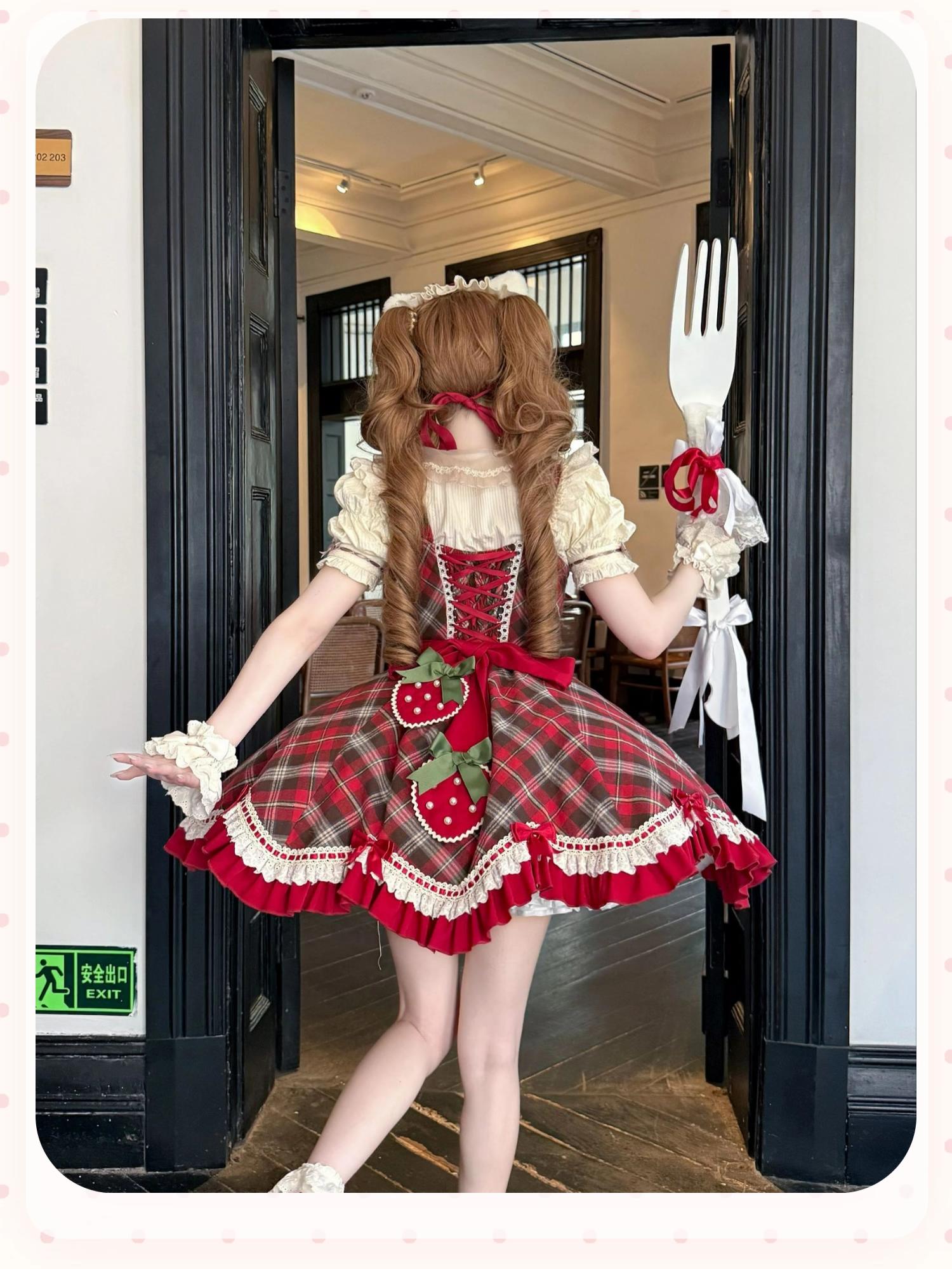 abilletage Oriental Queen オーバースカート レッド ロイヤルパーティー ROYAL PARTY インナー付スリットフレア