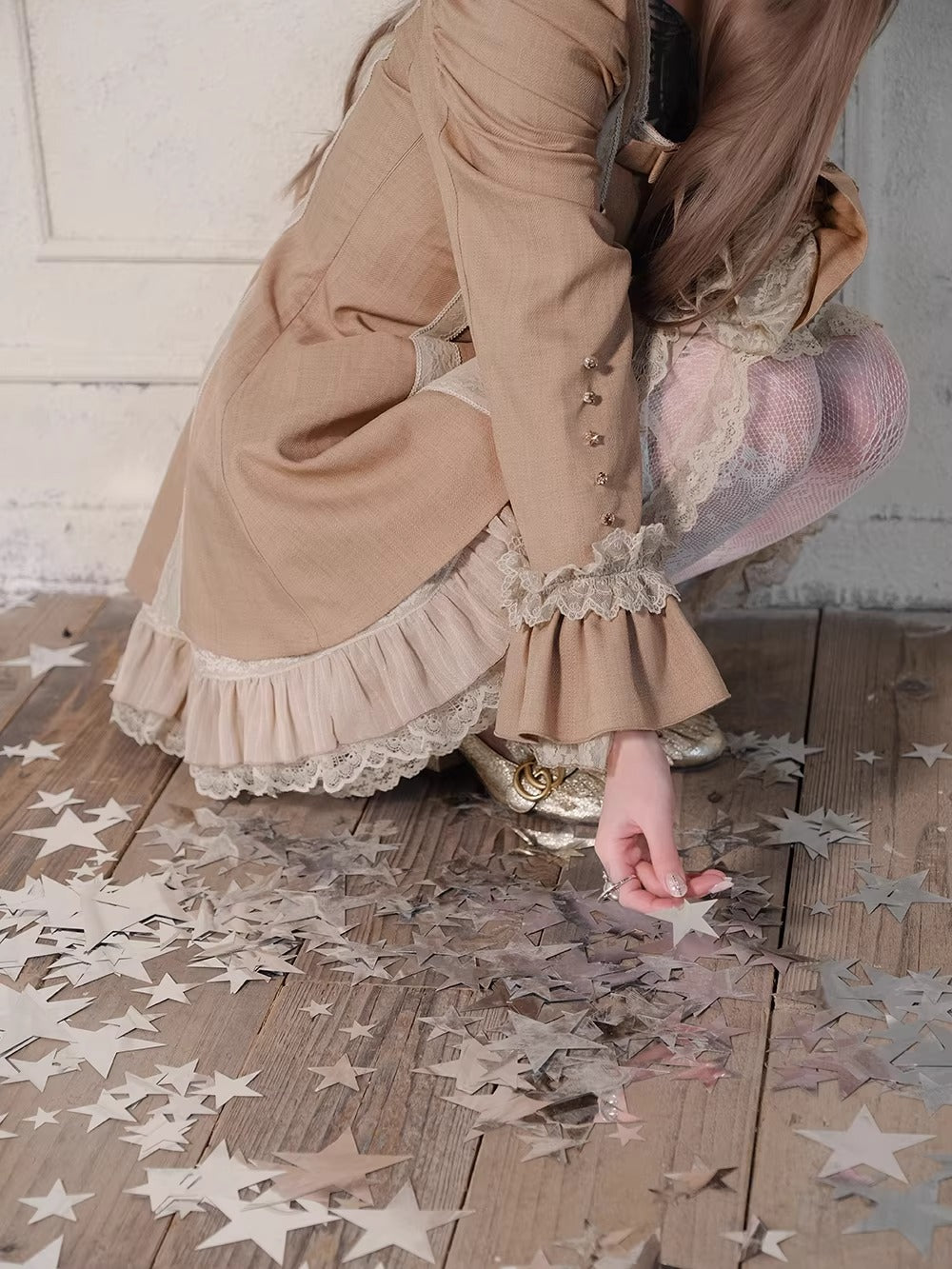 【受注予約~3/23】Embroidered Star ワンピース【魔女販售】