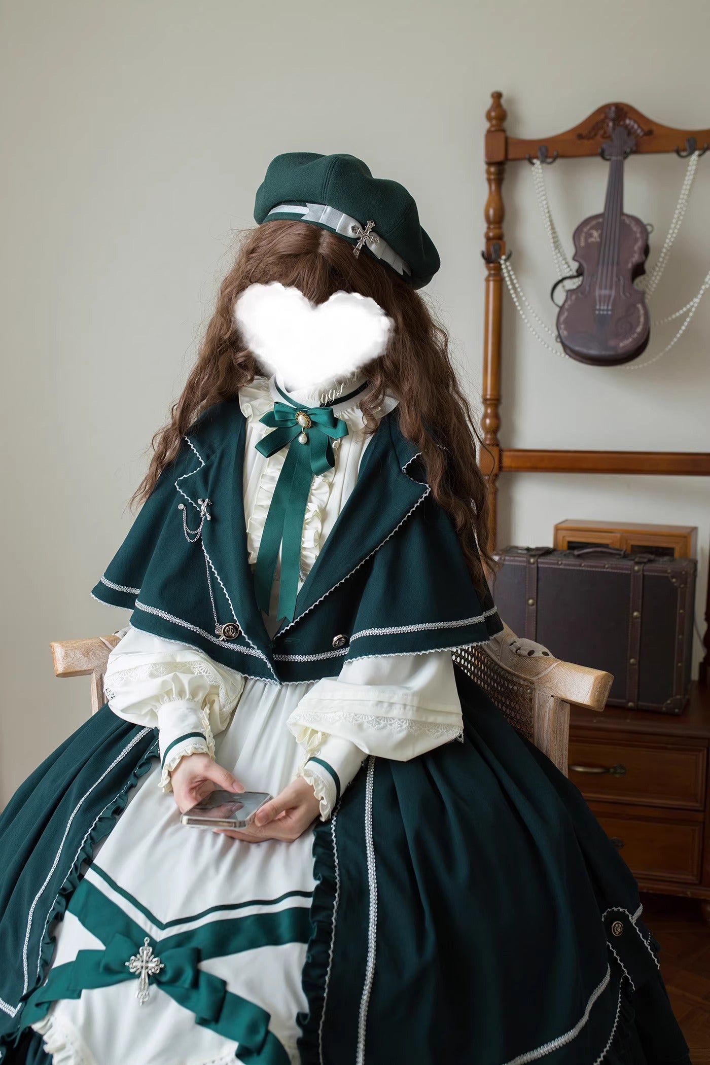 【受注予約~10/30】スミレ色の花手紙 ケープ・アクセサリー【MCLUSTER】