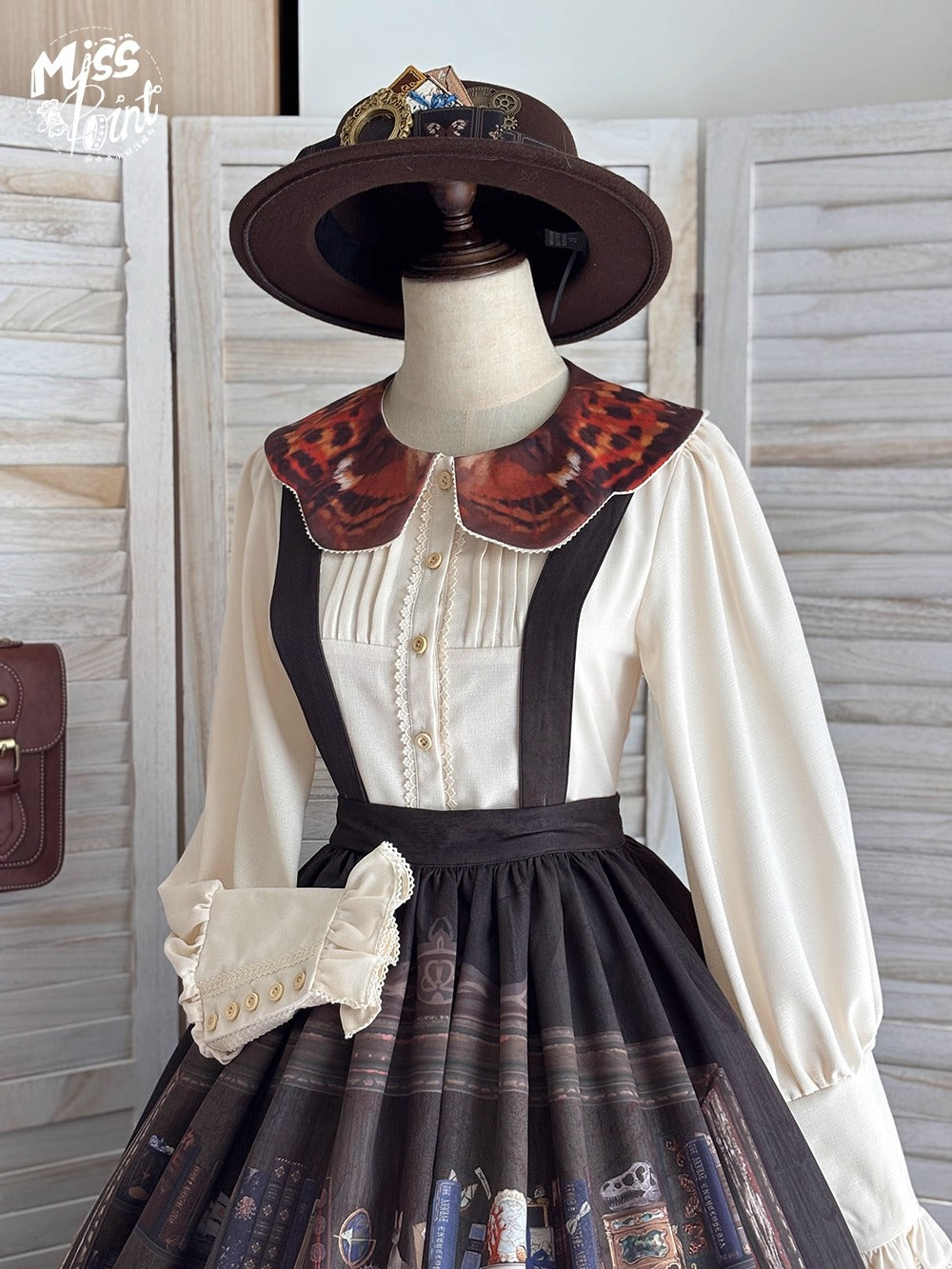 【受注予約~11/6】German Bookshelf スカート【Miss Point】