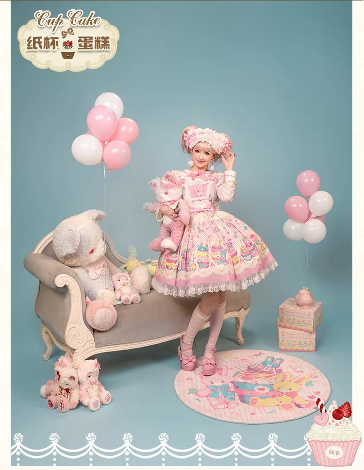 【受注予約~1/26】CupCakes ジャンパースカート【花与珍珠匣】