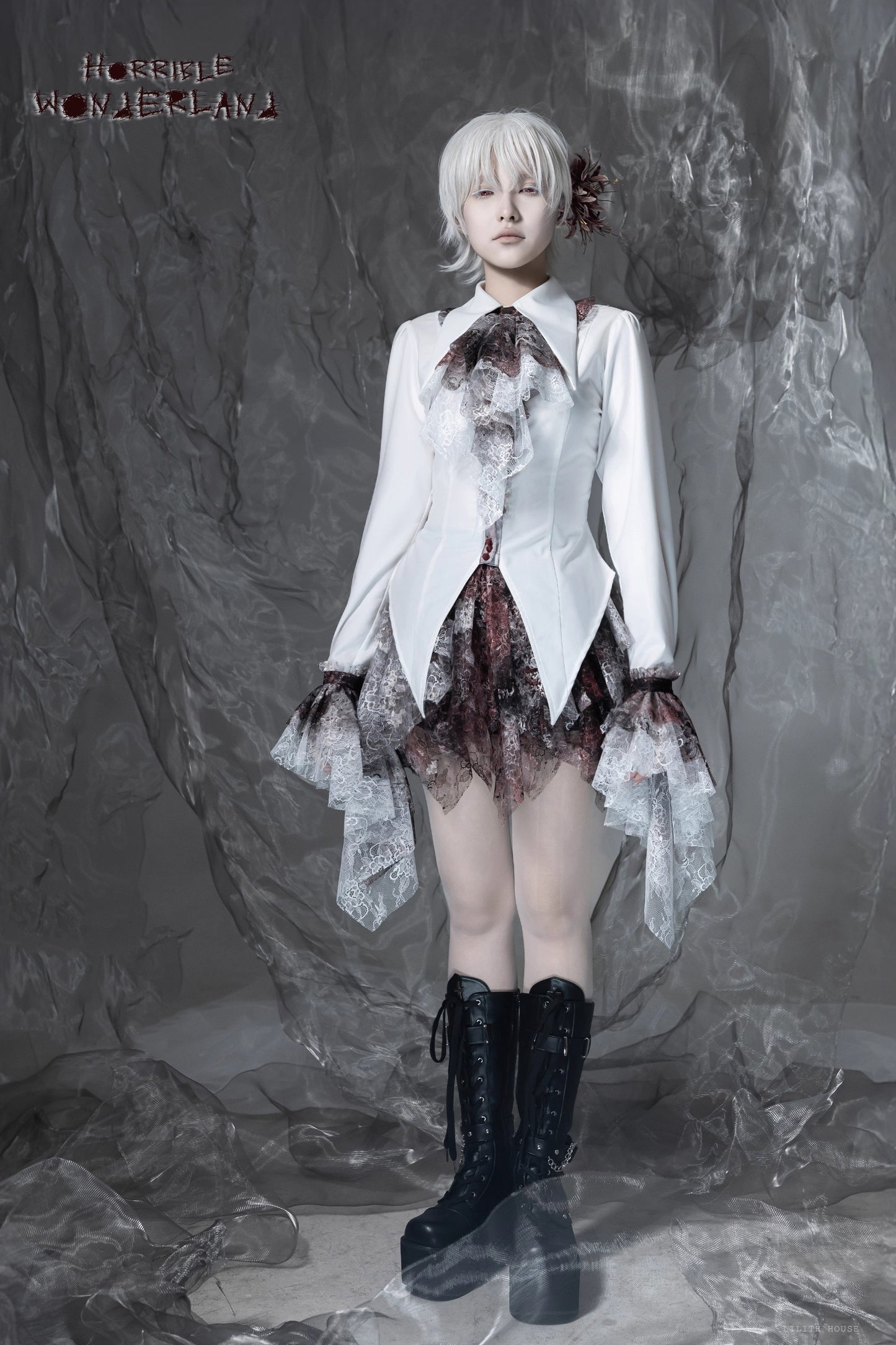 【受注予約~12/10】Horrible Wonderland ブラウス(無地ver.)【Lilith House】