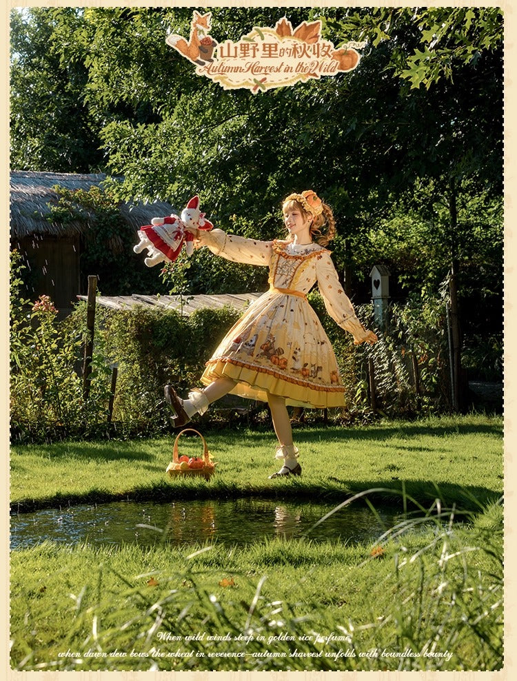[Pre-orders open until October 2nd] Autumn Harvest in the Hill One-Piece Dress [Flowers and Pearl Box]