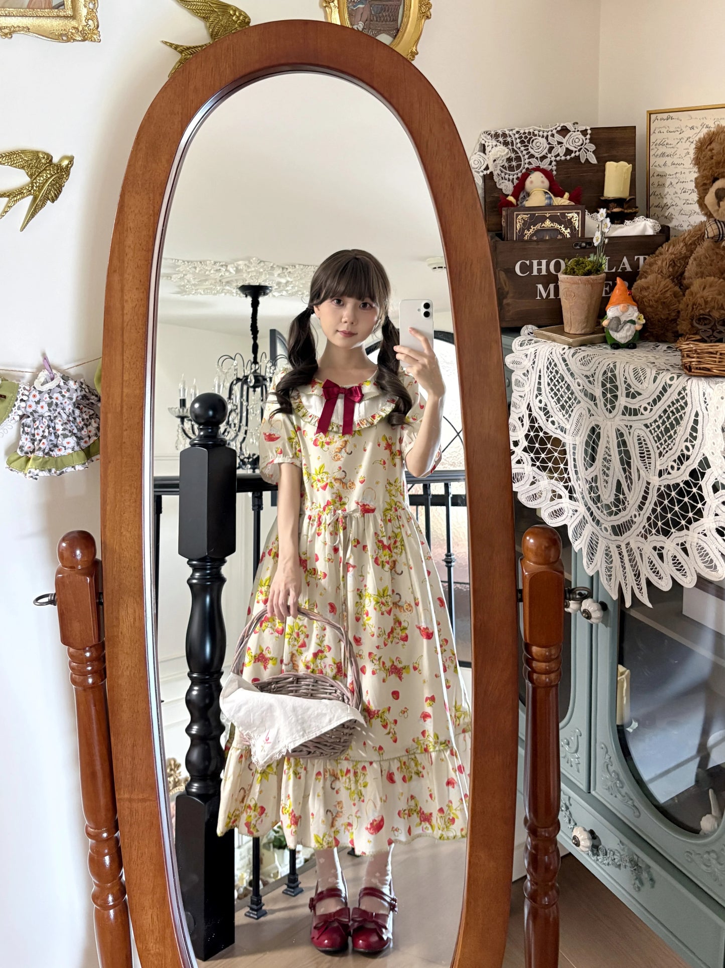 Berry Cat & Strawberry ワンピース【Wind and Slumber】