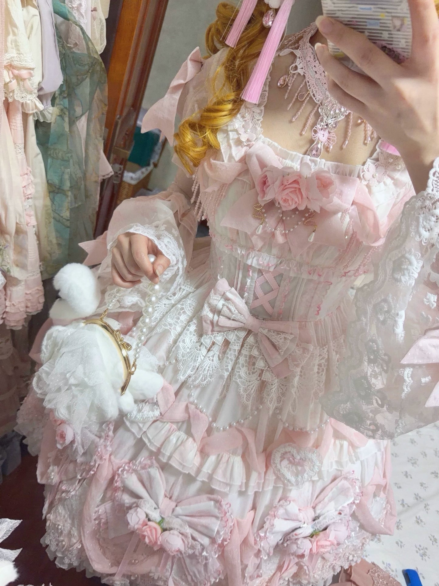 【受注予約~6/23】Flower Mirror Doll 2.0 ワンピース【sedef】