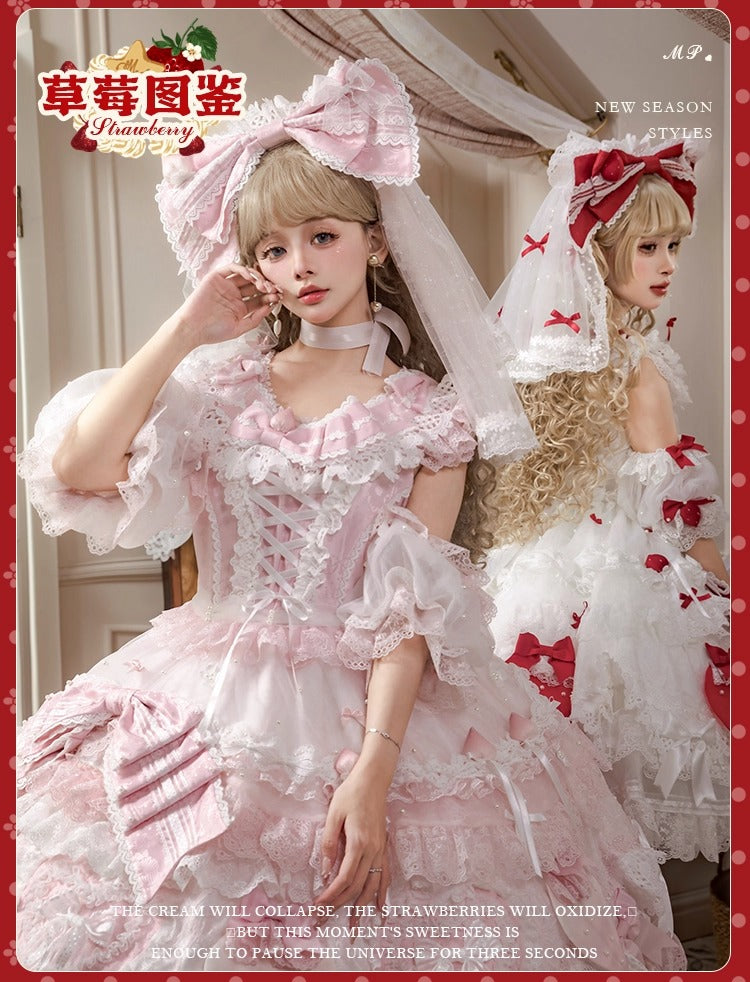 【受注予約~11/18】Strawberry Cake Illustration ワンピース(タイプ1)【花与珍珠匣】