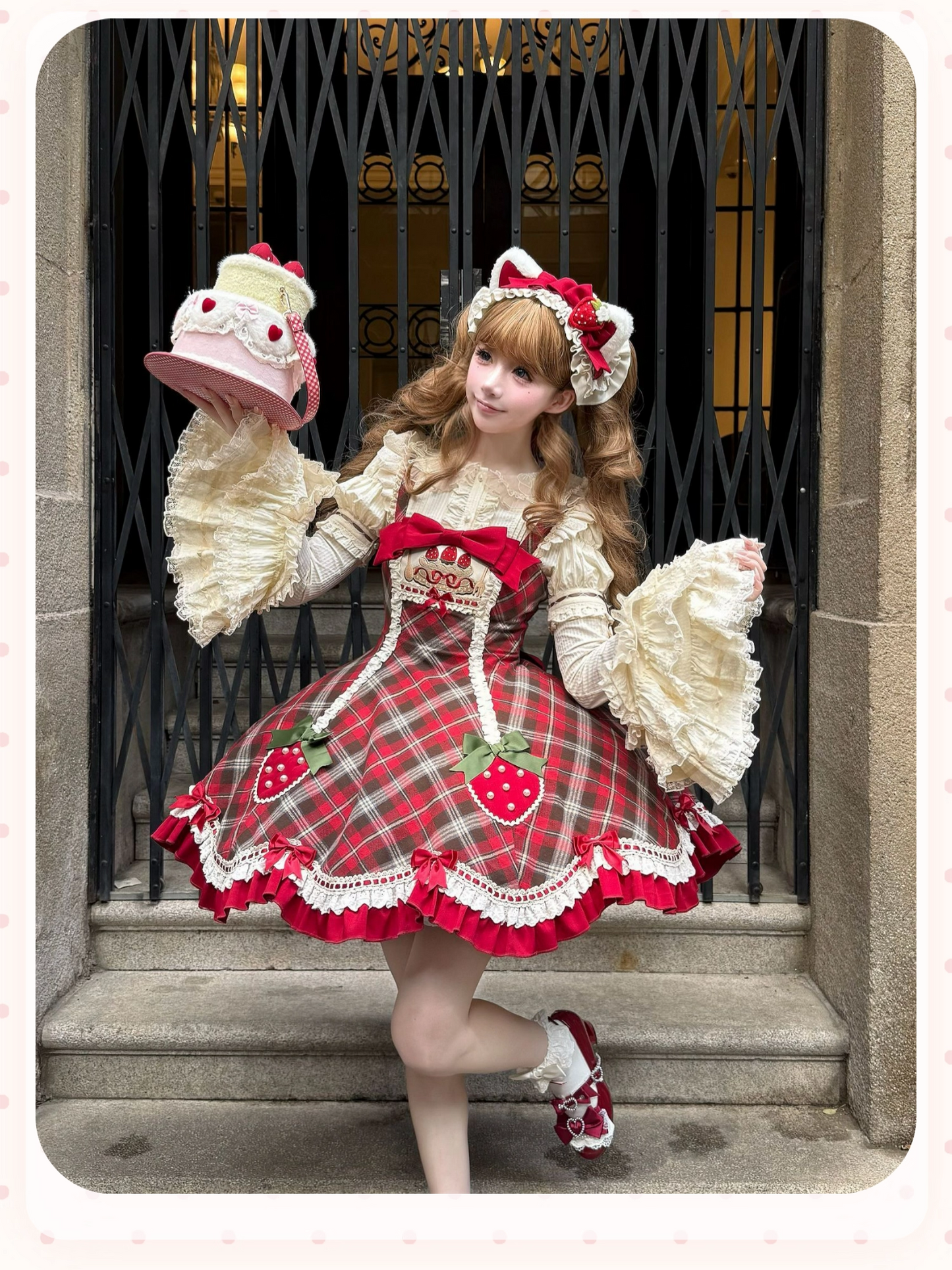 【受注予約~10/20】Rare Berry Box ジャンパースカート・ヘッドドレスセット【櫻姫】