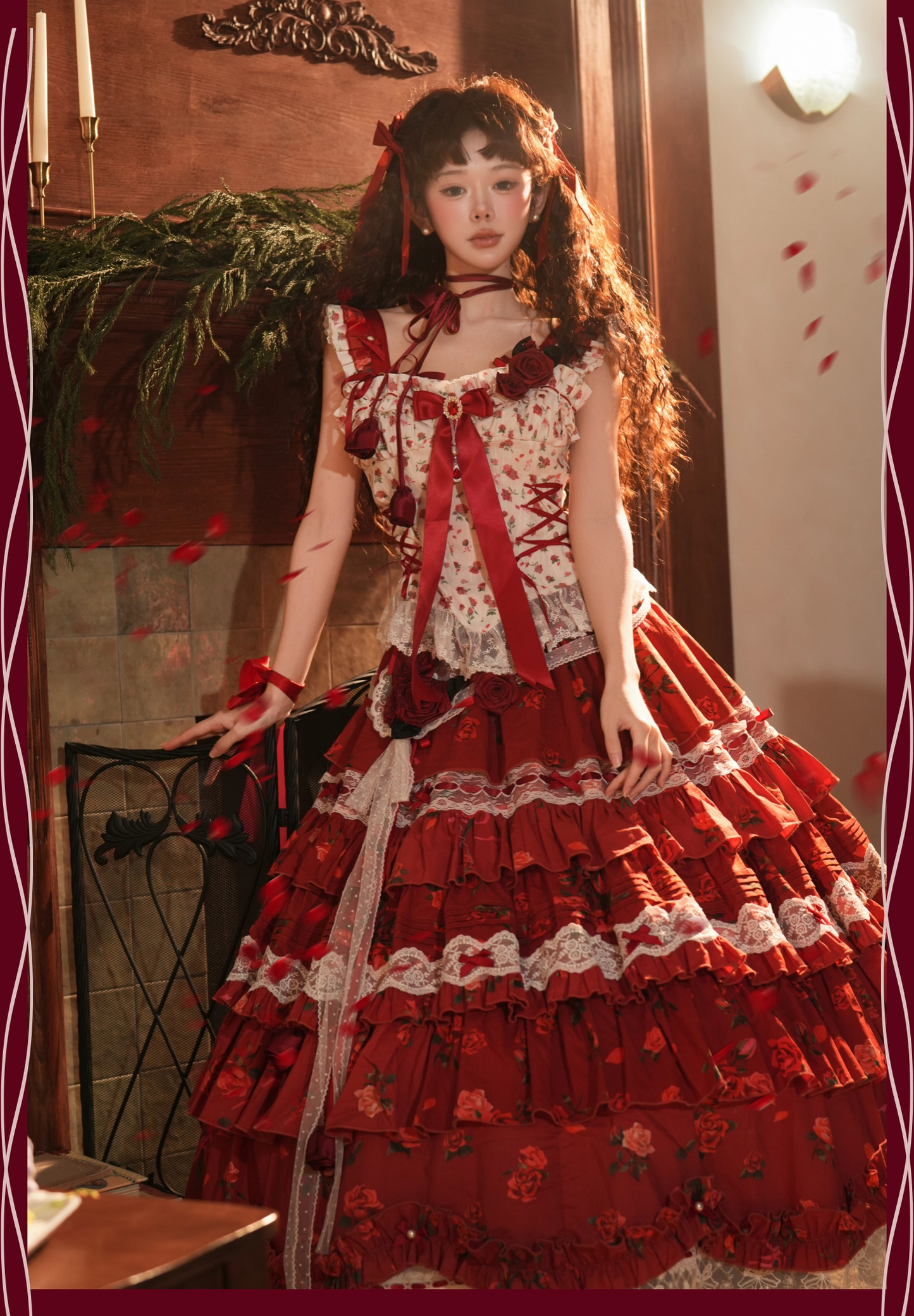 【受注予約~2/18】Little Rose ワンピース【signorina】