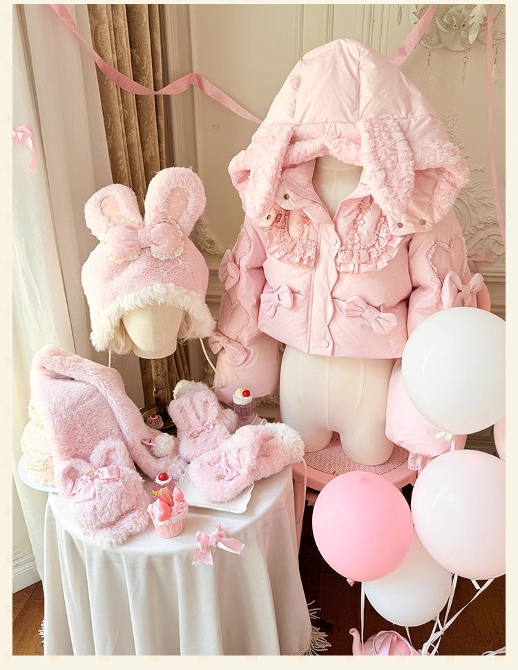 【受注予約~11/12】Winter Rabbit ショートダウンコート【花与珍珠匣】