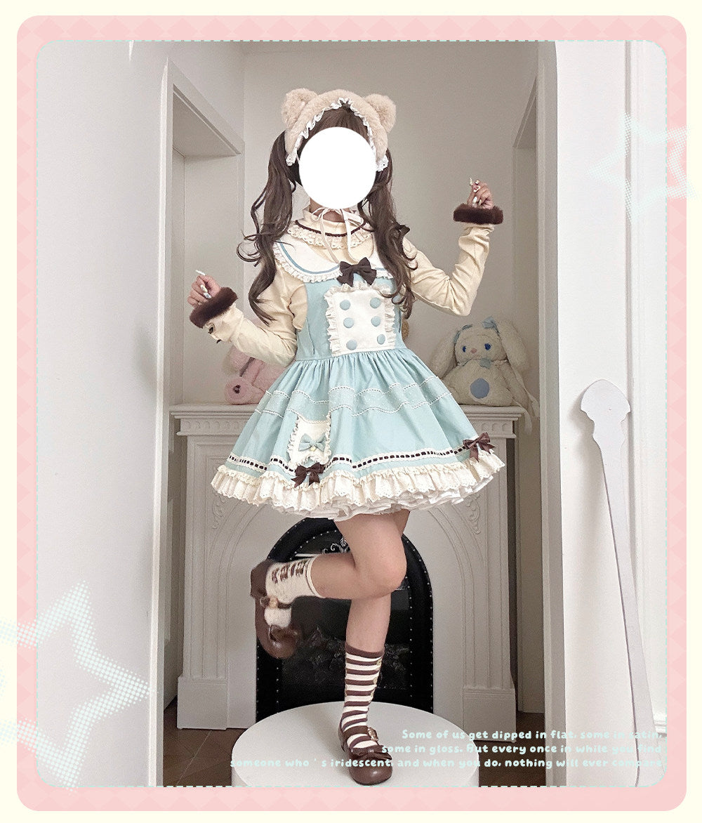 【受注予約~2/5】Sea Salt Crispy サロペット・ハットセット【momoko】