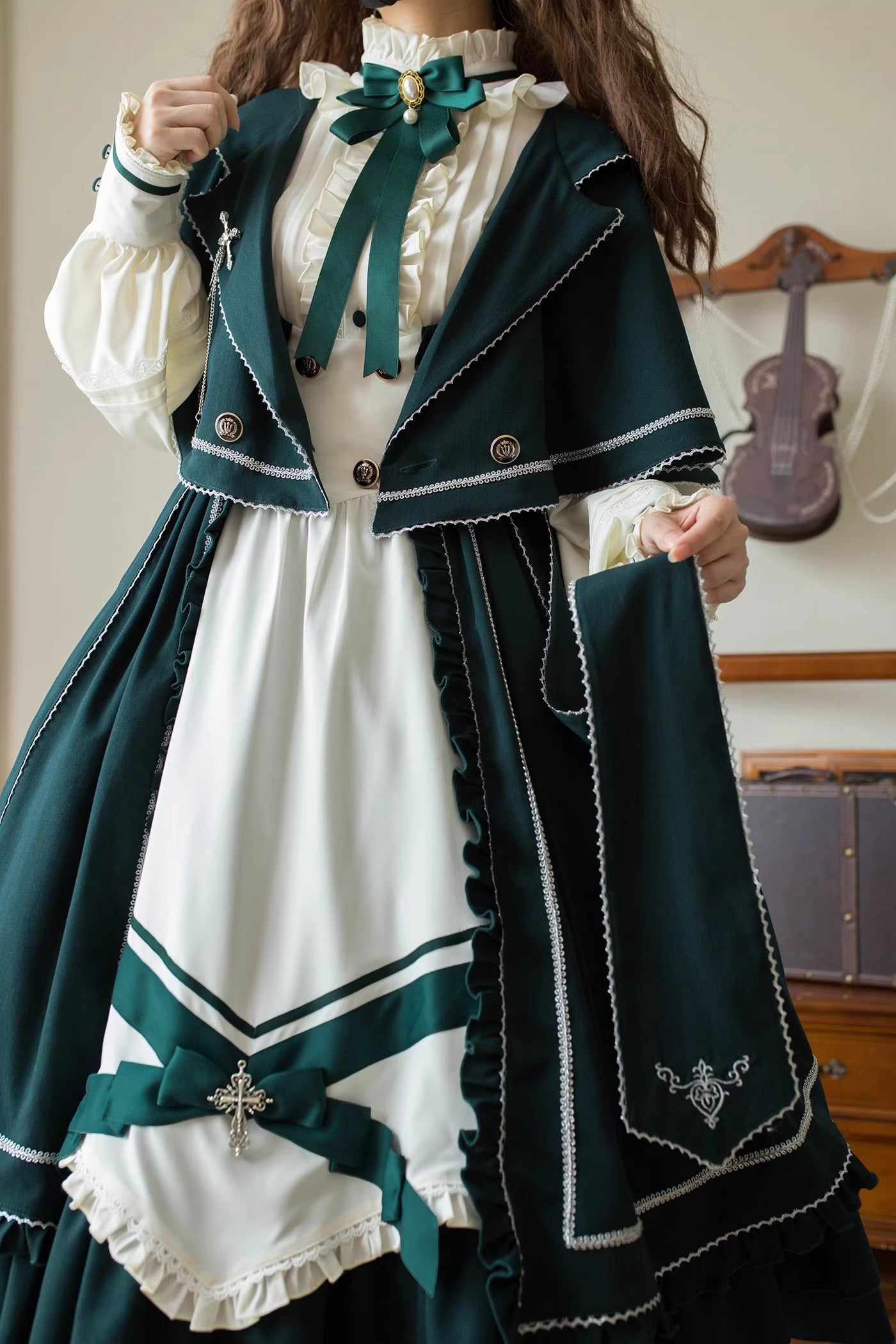 【受注予約~10/30】スミレ色の花手紙 ケープ・アクセサリー【MCLUSTER】