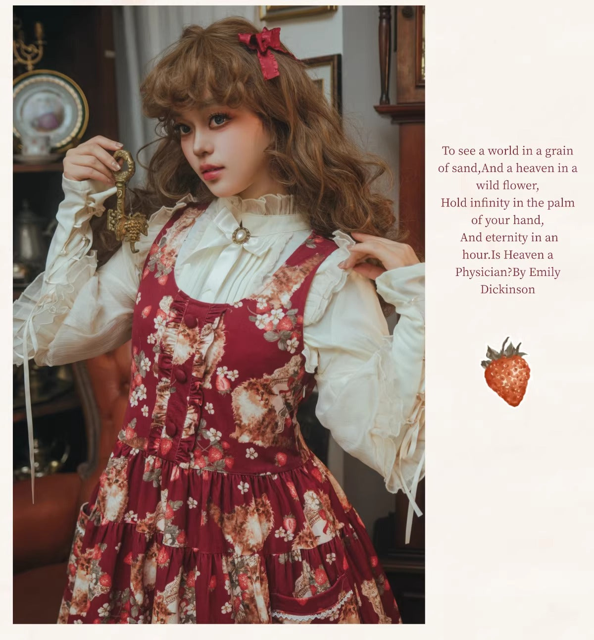 ワンピース strawberry Strawberry Brook ワンピース・ジャンパースカート【Spring Flower