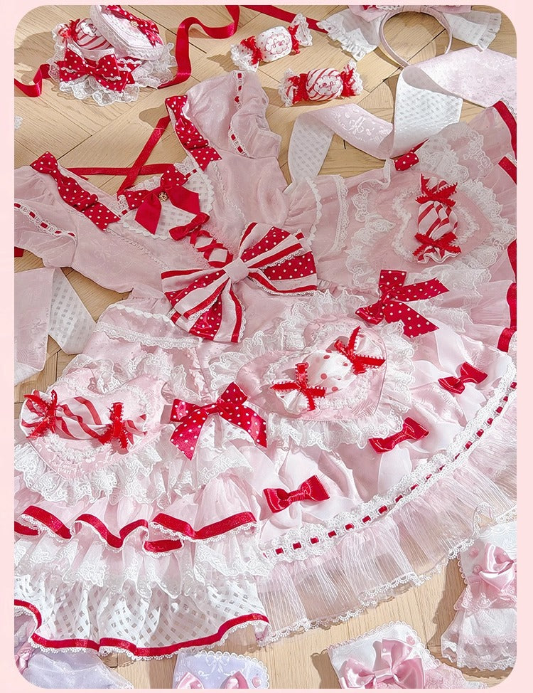 【受注予約~12/8】Candy Wrapper ワンピース【花与珍珠匣】