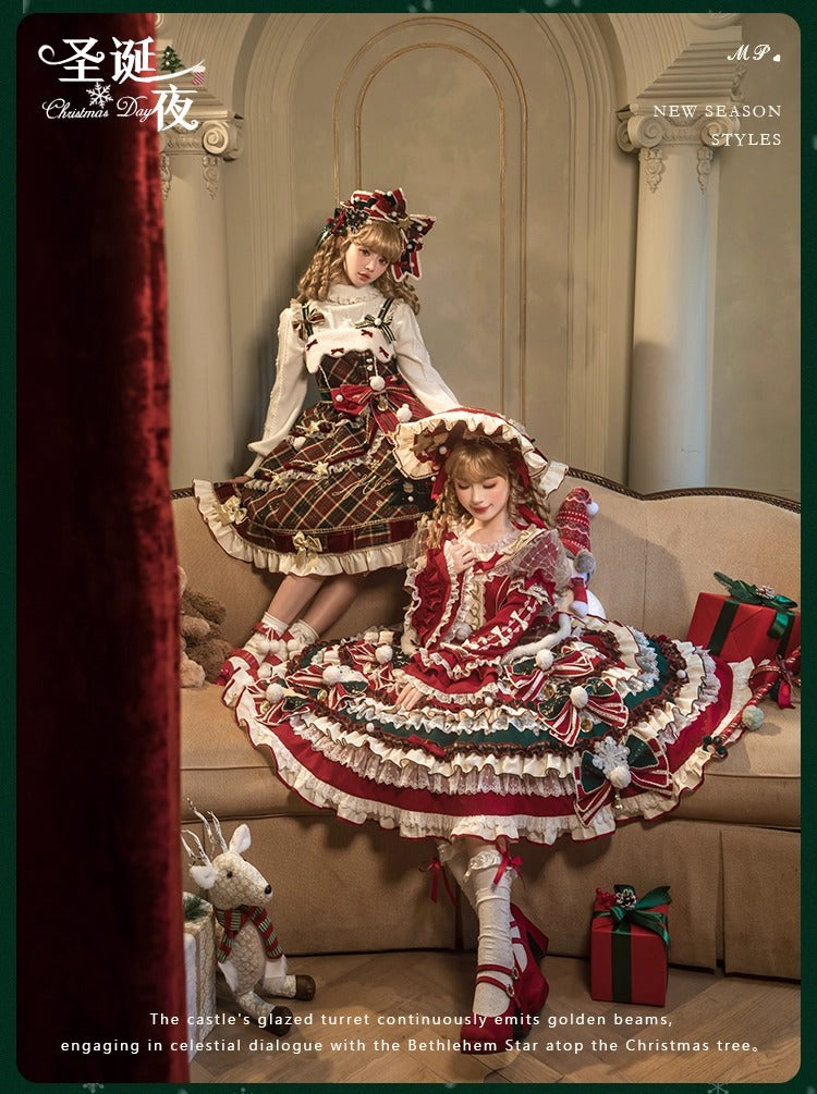 【受注予約~10/28】Christmas Eve ワンピース・ジャンパースカート【花与珍珠匣】