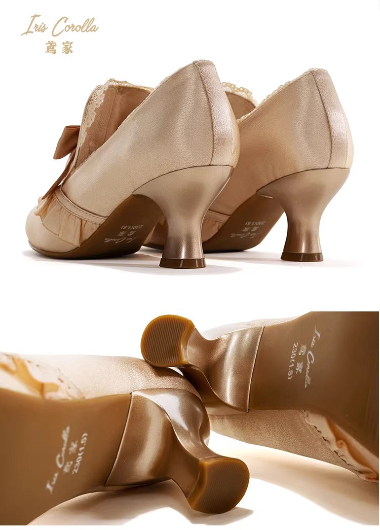 Marie Antoinette リボンヒールシューズ【Iris Corolla】 – Epetice