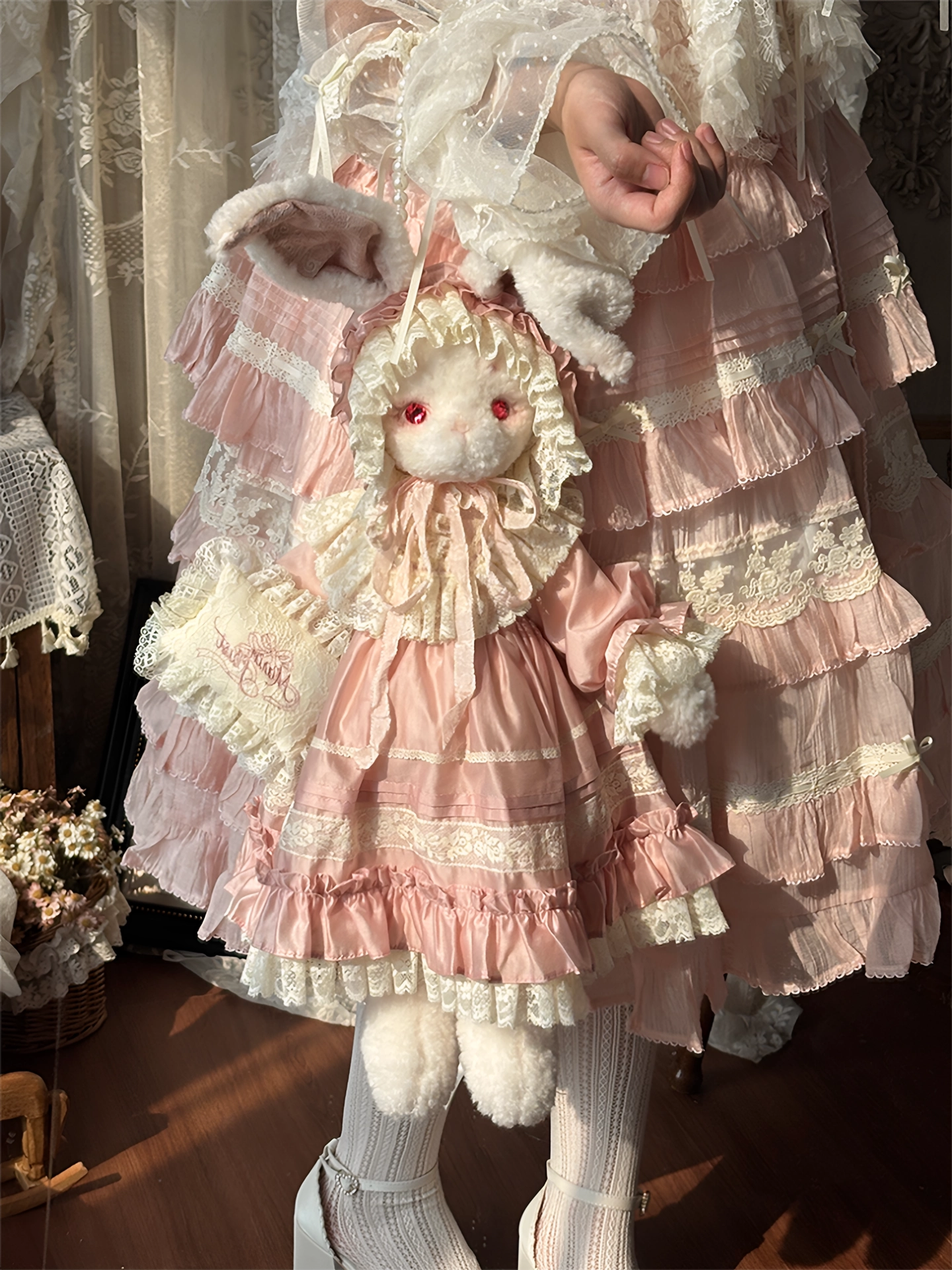 【受注予約~5/27】Sloth うさぎのぬいぐるみバッグ・お洋服つきフルセット【MarinFlust】
